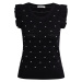 Černé dámské puntíkované svetrové tričko ORSAY