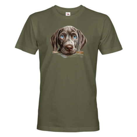 Pánské tričko s potiskem Výmarský ohař-  tričko pro milovníky psů BezvaTriko