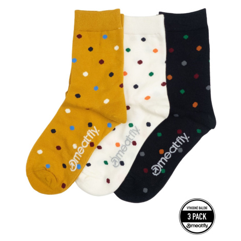 Meatfly ponožky Lexy Triple Pack Mini Dots | Mnohobarevná