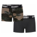 Brandit Boxerky Boxershorts Logo [sada 2 ks] darkcamo + černé