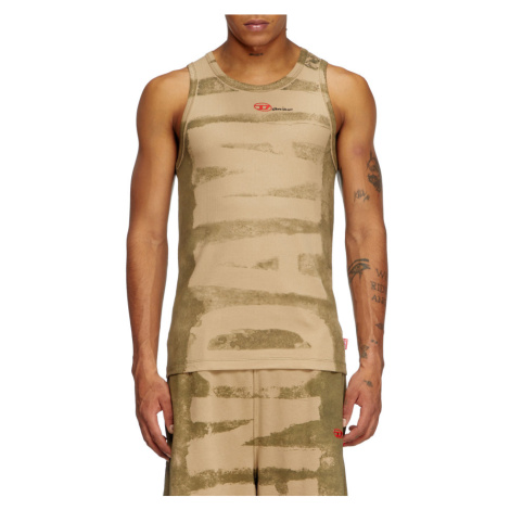 Tričko diesel t-lifty-bleeding-dd tank top olive night