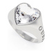 Guess Romantický prsten s třpytivým srdcem UBR70003