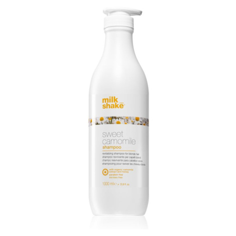 Milk Shake Sweet Camomile šampon s heřmánkem pro blond vlasy bez parabenů 1000 ml