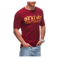 Inny Červené tričko s nápisem Realist S1928