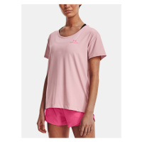 Růžové dámské sportovní tričko Under Armour Rush Energy
