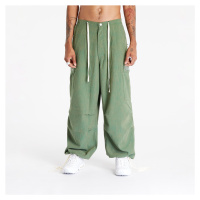 Kalhoty PLEASURES Visitor Wide Fit Cargo Pants Green