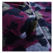 Alpine Pro Eflino Dětská fleecová mikina KSWB221 tmavě růžová