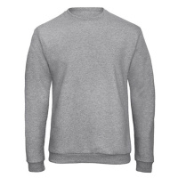 B&C Unisex mikina přes hlavu WUI23 Heather Grey