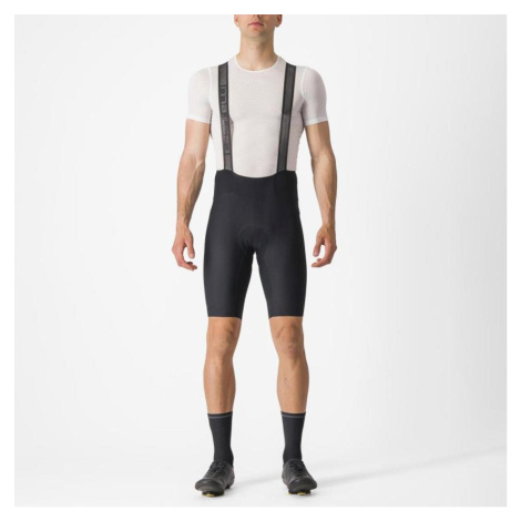 CASTELLI Cyklistické kalhoty krátké s laclem - ESPRESSO - černá