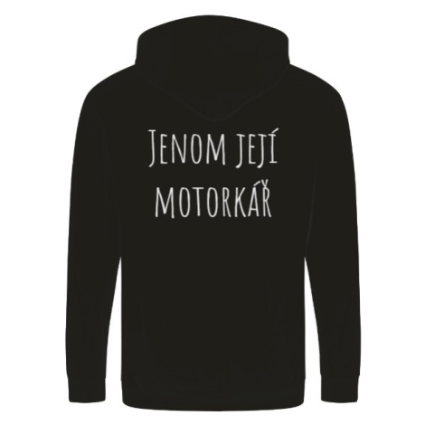 Mikina na zip unisex Její motorkář Show it