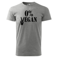 DOBRÝ TRIKO Pánské tričko s potiskem 0%VEGAN černý potisk