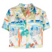 Dámská košile Urban Classics AOP Satin Resort - softyellowvacation