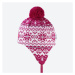 KAMA BW22 Dětská pletená Merino čepice, růžová