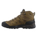 SALOMON-X Ward Leather Mid GTX kangaro/black/dull gold Hnědá