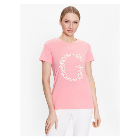 Guess dámské růžové tričko