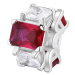 Brosway Blyštivý stříbrný přívěsek Fancy Passion Ruby FPR02