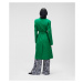 Kabát karl lagerfeld tailored feminine coat zelená
