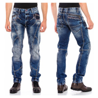CIPO & BAXX kalhoty pánské CD563 L:34 regular slim fit jeans džíny