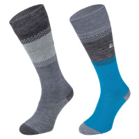 Eisbär SKI COMFORT 2 PACK Dámské zateplené ponožky, šedá, velikost