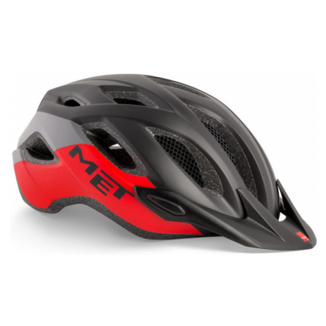 Cyklistická helma MET Crossover černá/červená