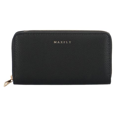 Velká stylová dámská koženková peněženka Julien, černá MaxFly