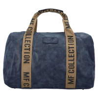 Cestovní dámská koženková kabelka Gita, tmavě modrá