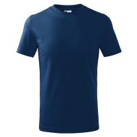 Malfini Basic Dětské triko 138 půlnoční modrá