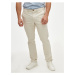 Krémové pánské kalhoty GAP essential khakis in slim fit with GapFlex