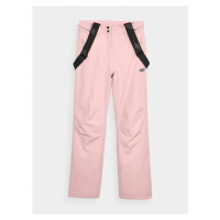 Dámské lyžařské kalhoty se šlemi 4FAW23TFTRF419-56S světle růžová - 4F