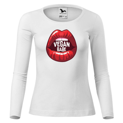 DOBRÝ TRIKO Dámské triko s potiskem Vegan BABE