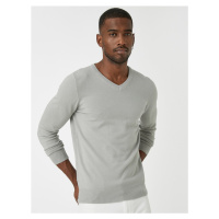 Koton Basic Knitwear Sweater V-Neck