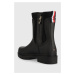 Holínky Tommy Hilfiger Rain Boot Ankle dámské, černá barva