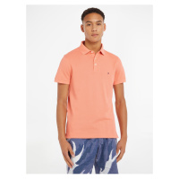 Oranžové pánské polo tričko Tommy Hilfiger - Pánské