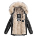 Dámská teplá zimní bunda s kožíškem Tikunaa Premium Navahoo - GOLD