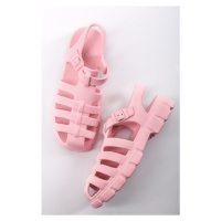 Světle růžové pryžové sandály Lorin