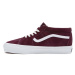 Semišové sneakers boty Vans Sk8-Mid Reissue 83 LX vínová barva, VN000CQQ4QU1