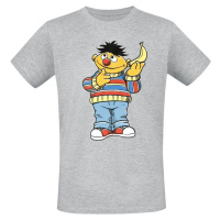 Sesame Street Ernie - Banane Tričko šedá