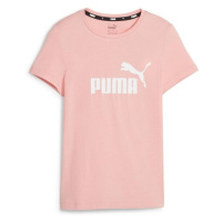 Puma ESSENTIALS LOGO TEE Dívčí triko, růžová, velikost