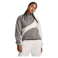 Under Armour Unstoppable Flc Crop Crew Pewter