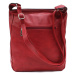 Tmavě červená dámská módní zipová kabelka Diahann Tapple