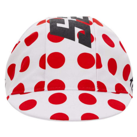 SANTINI Cyklistická čepice - TOUR DE FRANCE 2023 - bílá/červená