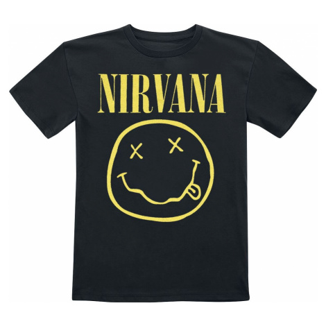 Nirvana Kids - Smiley detské tricko černá