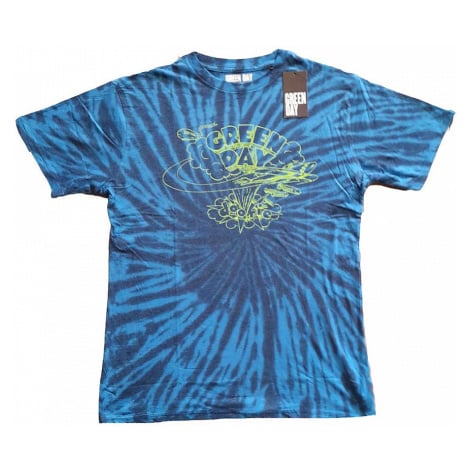 Green Day tričko, Dookie Line Art Dip Dye Blue, pánské RockOff
