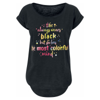 Sprüche Colorful Mind Dámské tričko černá