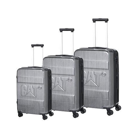 CAT cestovní kufr Cat Cargo 20"/24"/28", 3 dílný set, stříbrný Caterpillar