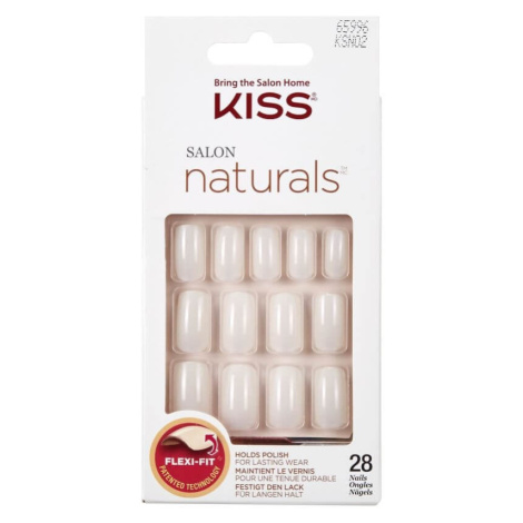KISS Přírodní nehty vhodné pro lakování 65996 Salon Naturals (Nails) 28 ks
