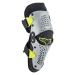 Alpinestars chrániče kolen SX-1 2020, ALPINESTARS, dětské (stříbrná/žlutá fluo, pár) - LXL