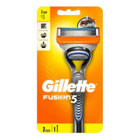 Gillette Holicí strojek Gillette Fusion + náhradní hlavice 2 ks