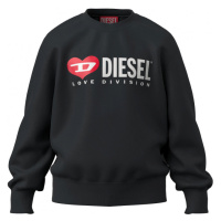 Mikina diesel samor over sweat-shirt černá