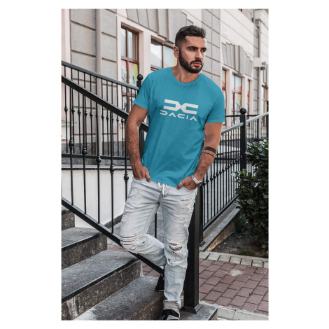 Pánské tričko s logem Dacia Barva: Tyrkysová
